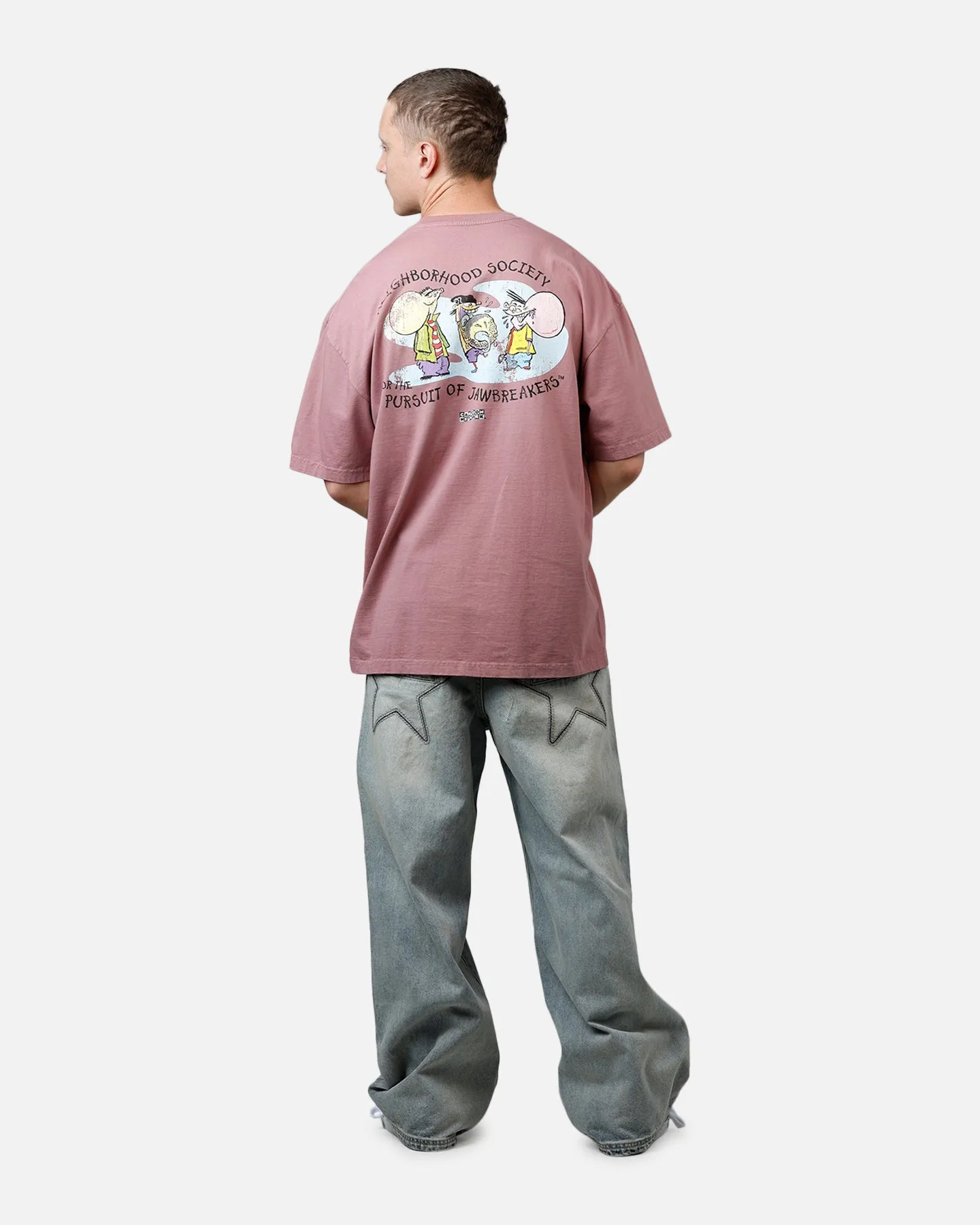 73 Studio X Cartoon Network Ed Edd N Eddy Grail Vintage T-Shirt Ash Rose