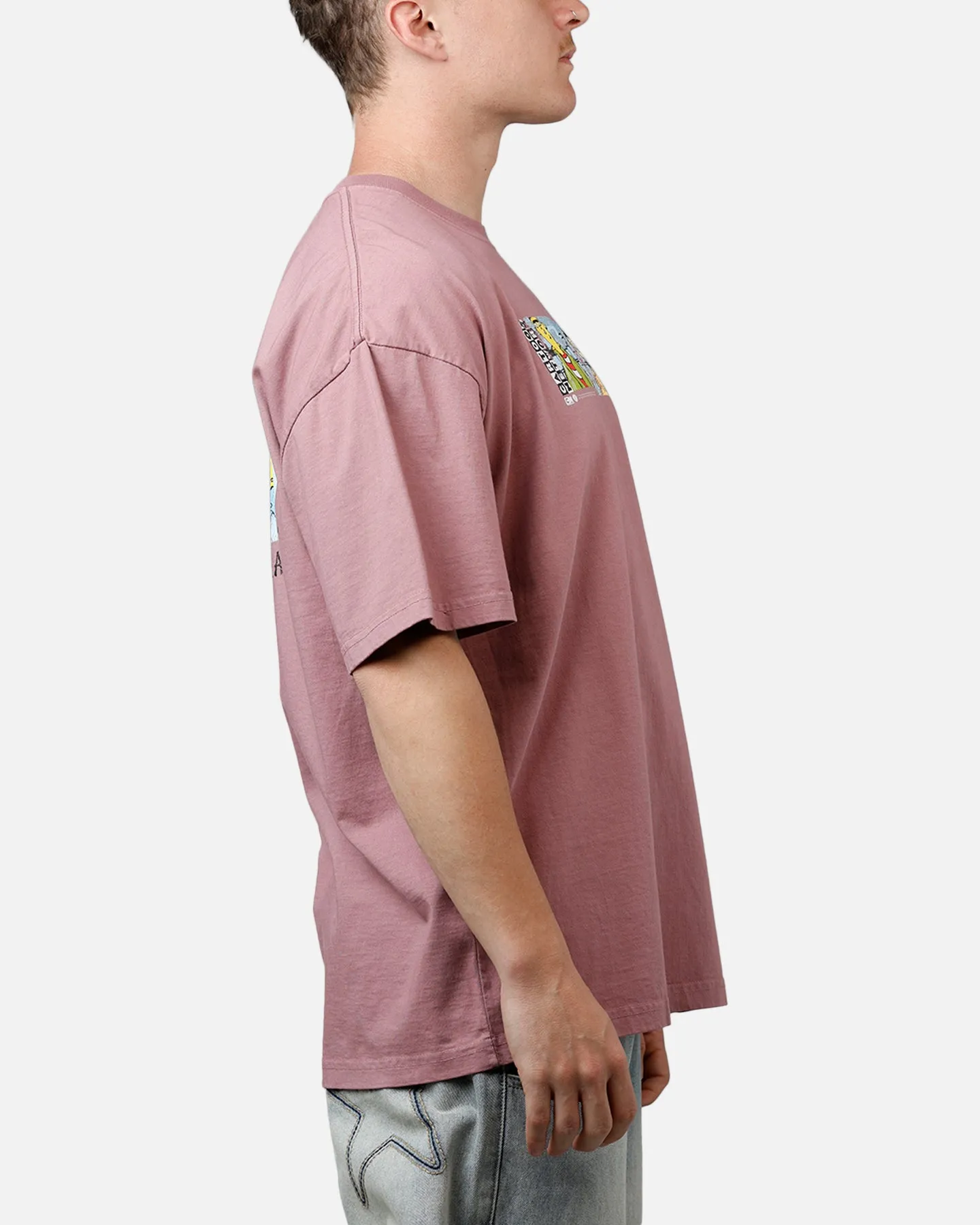 73 Studio X Cartoon Network Ed Edd N Eddy Grail Vintage T-Shirt Ash Rose