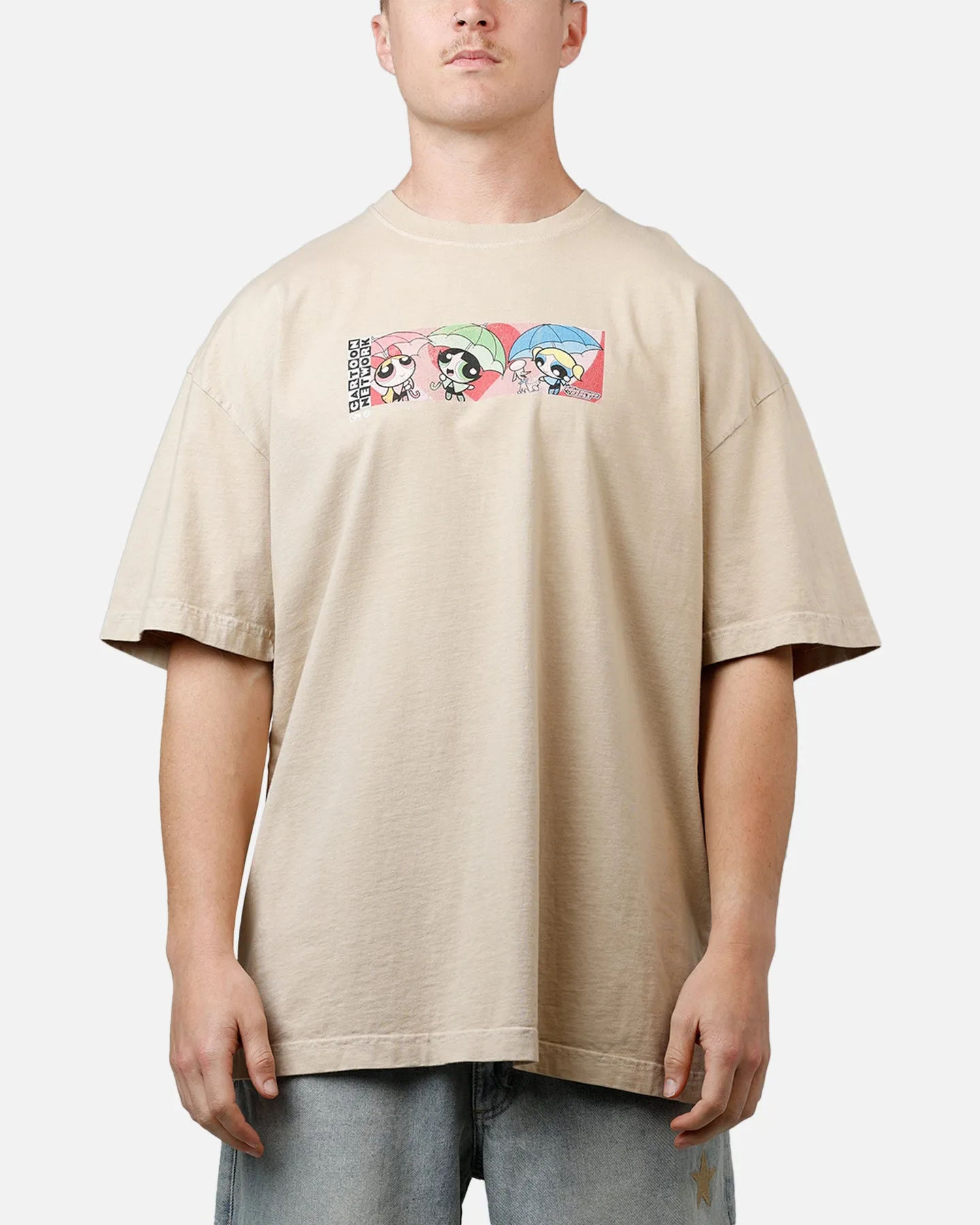 73 Studio X Cartoon Network The Powerpuff Girls Grail Vintage T-Shirt Stone