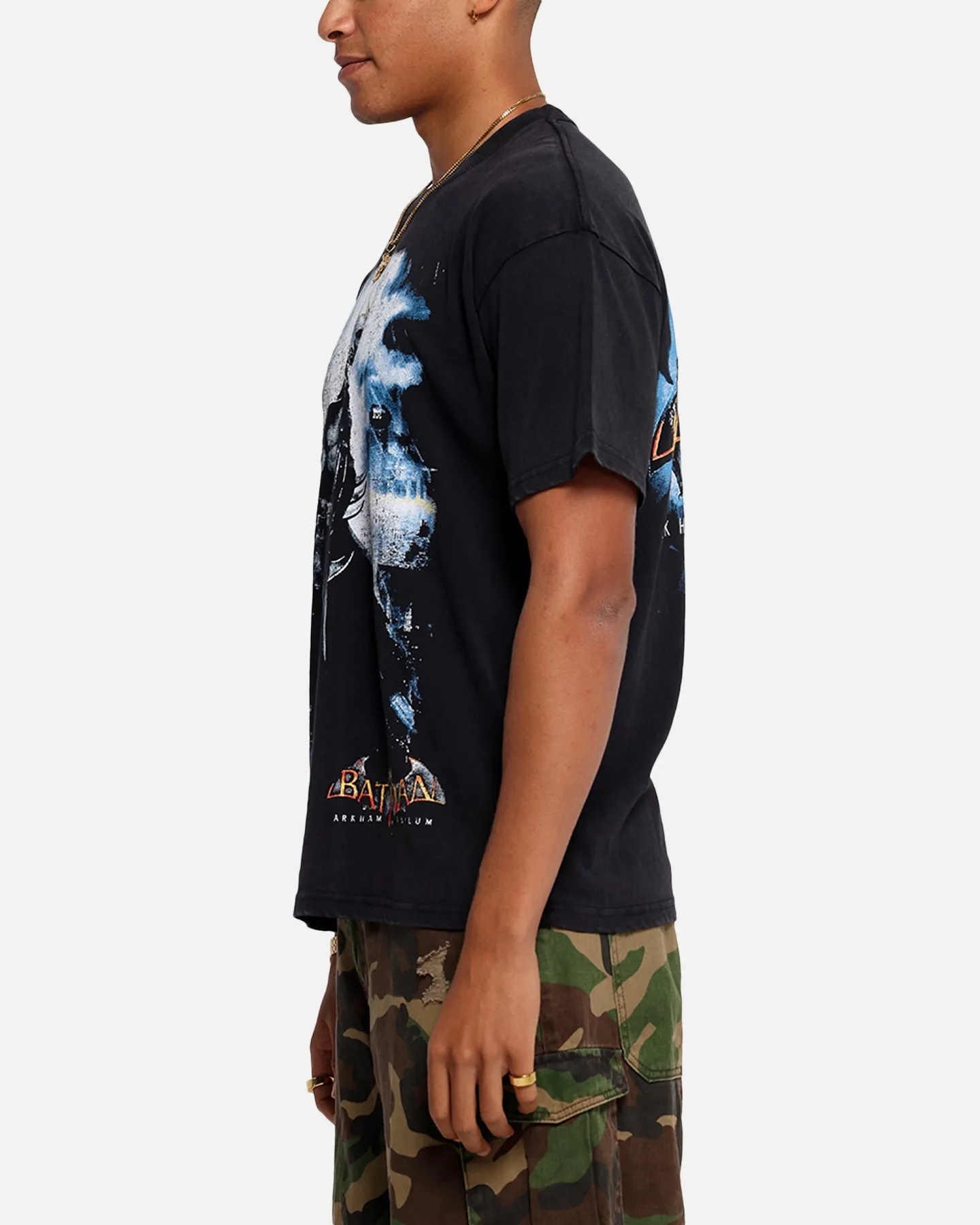 73 Studio X DC Batman Arkham Asylum Vintage T-Shirt Black