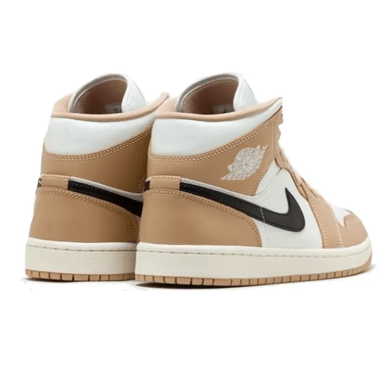 Air Jordan 1 Mid Tan Black