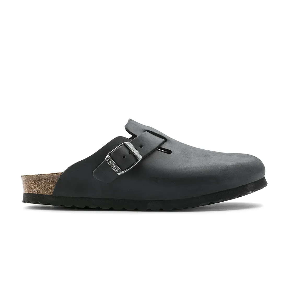 BOSTON OILED LEATHER - BLACK