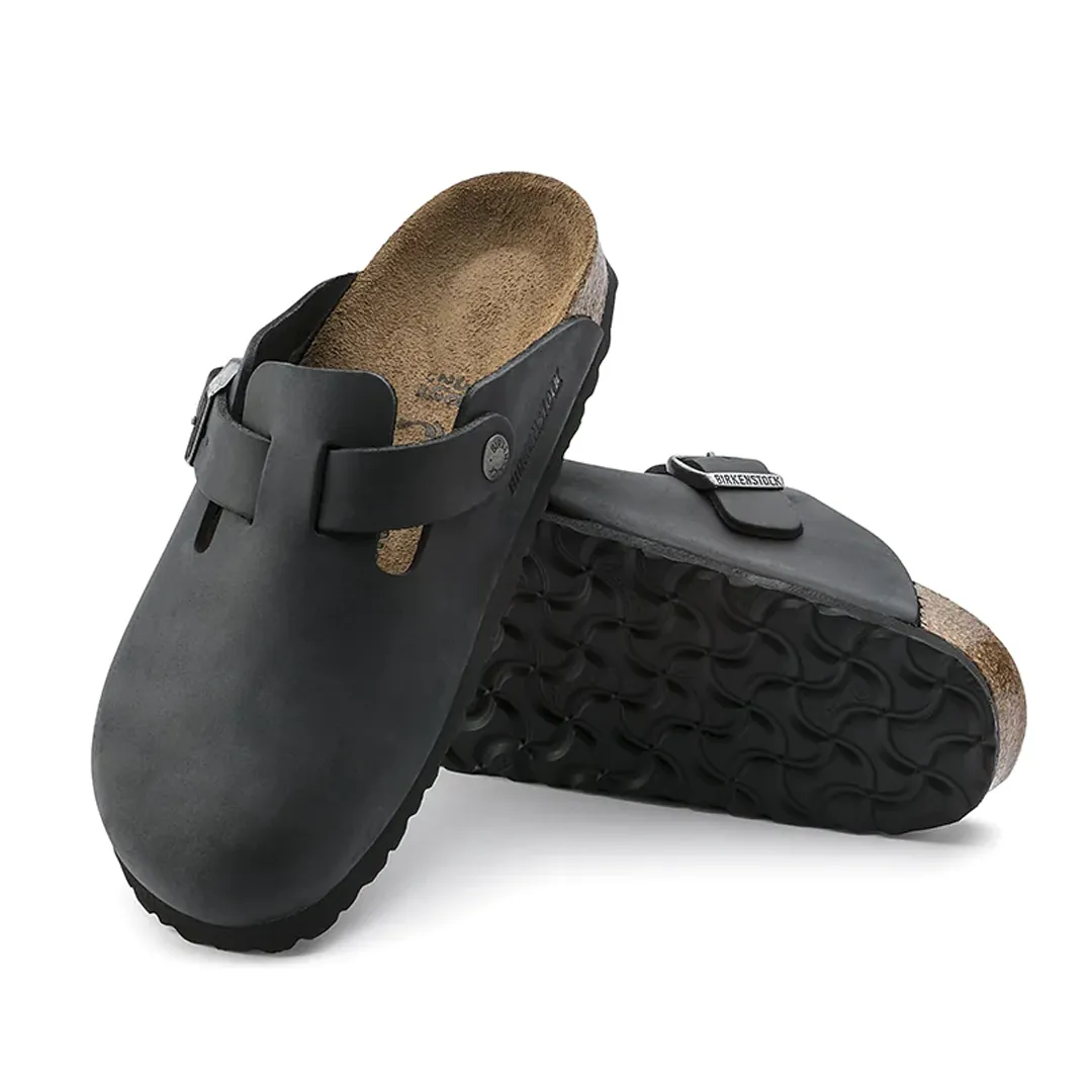 BOSTON OILED LEATHER - BLACK