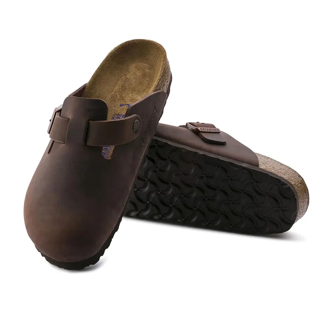BOSTON SOFT FOOTBED OILED LEATHER - HABANA