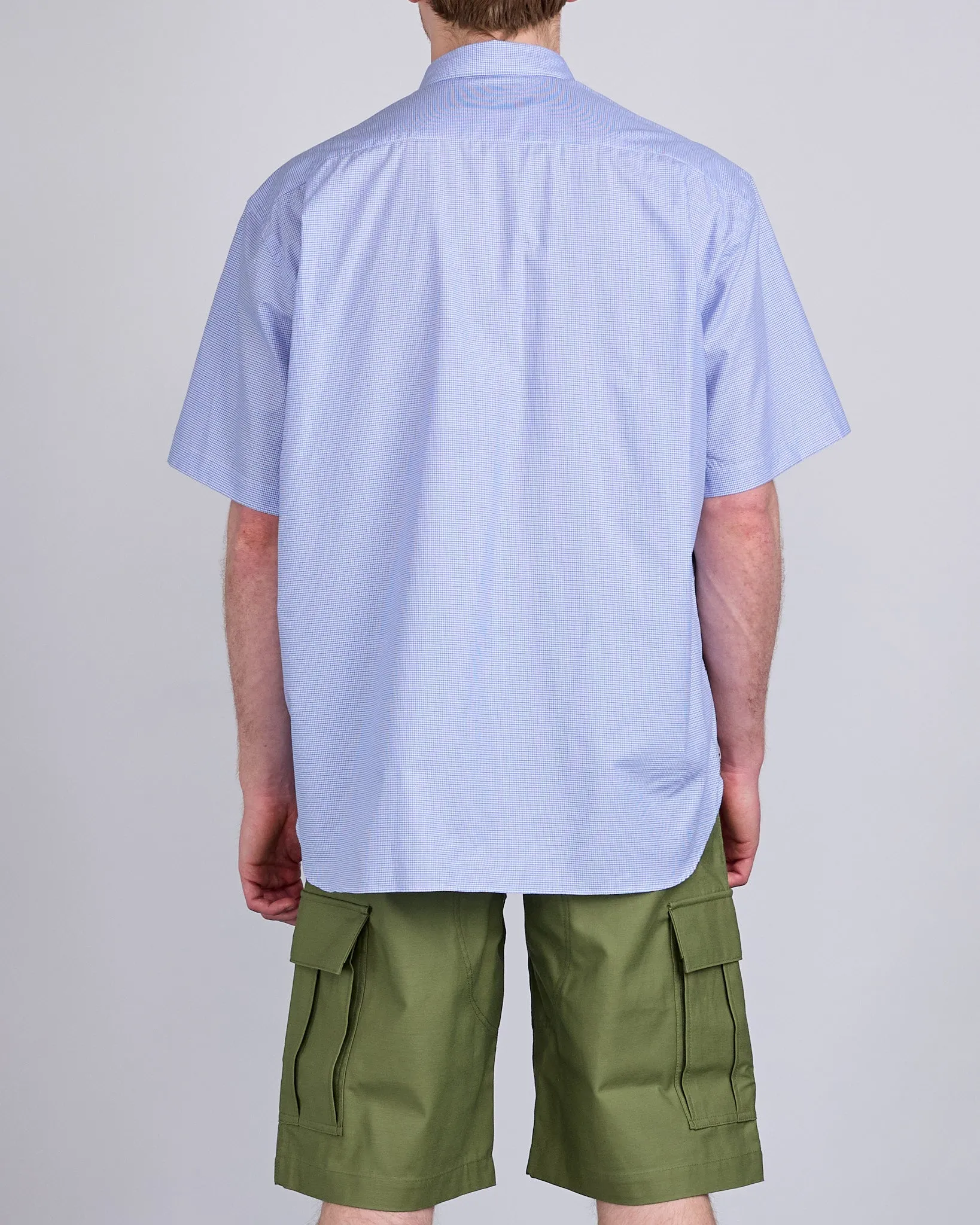 COMME des GARONS HOMME Cotton Check Multi Fabric Button Shirt Mix