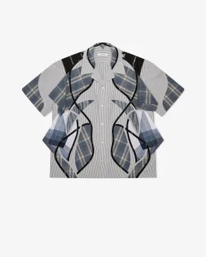 Craig Green - Men's Patchwork Shirt - (Blue Mix)