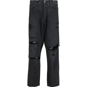 Crossed Denim Pants