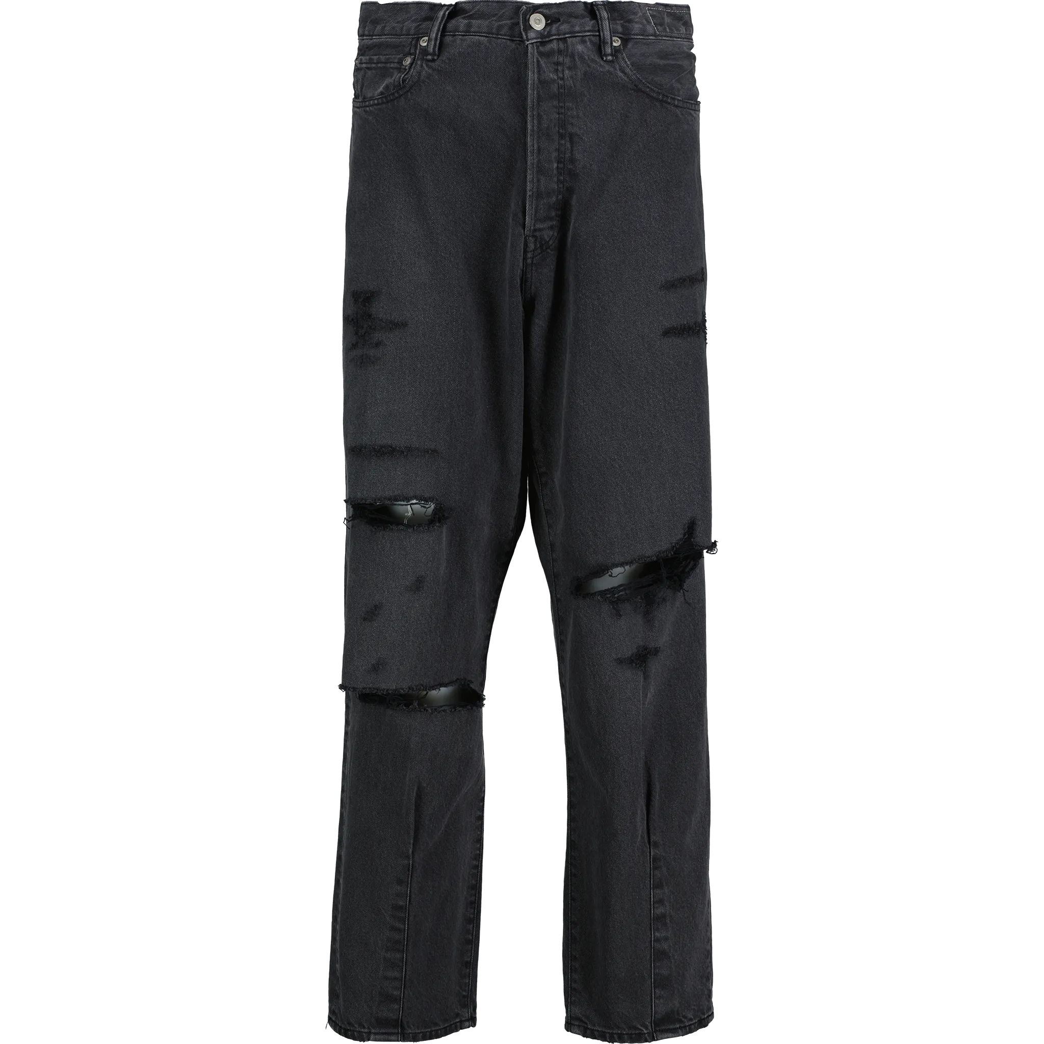 Crossed Denim Pants