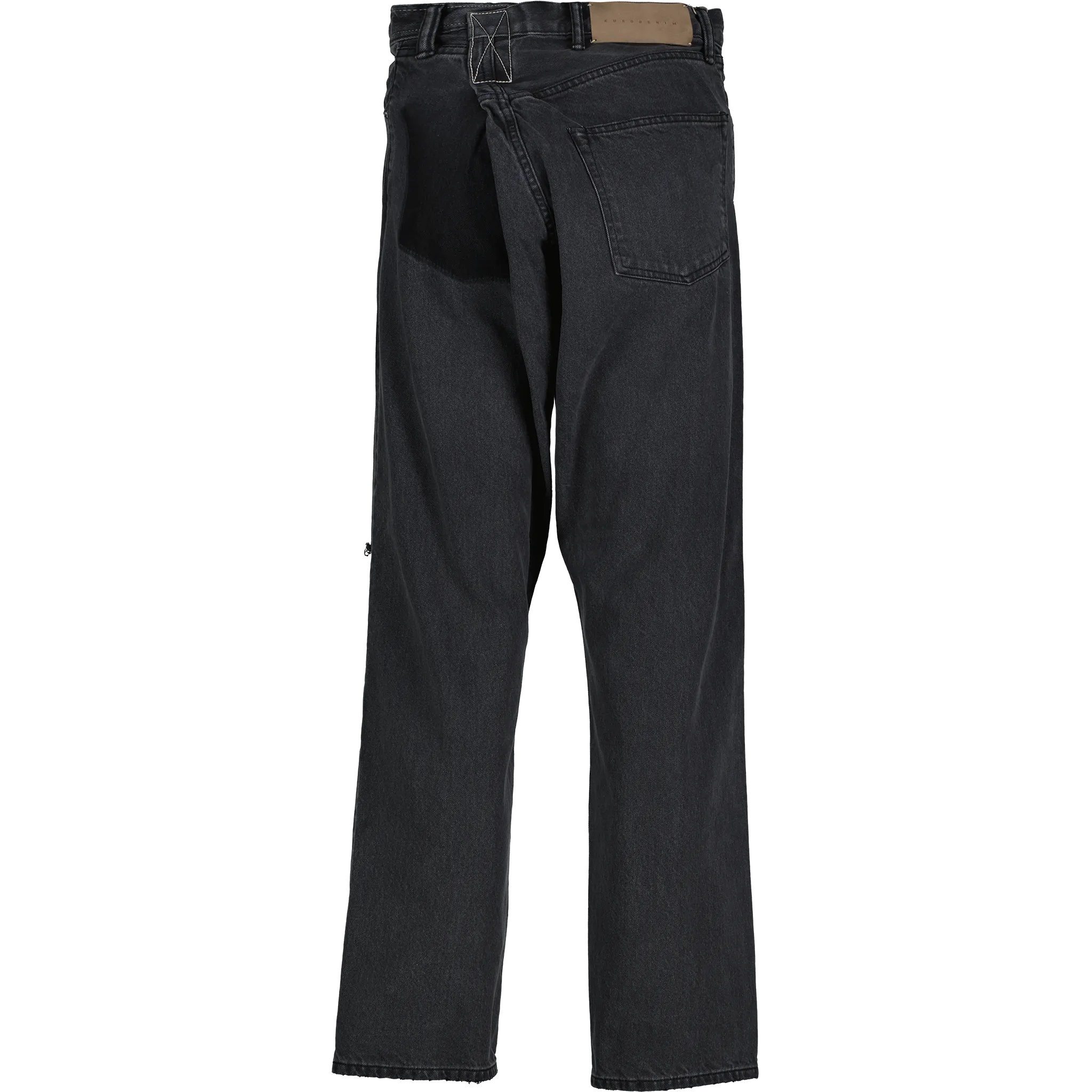 Crossed Denim Pants