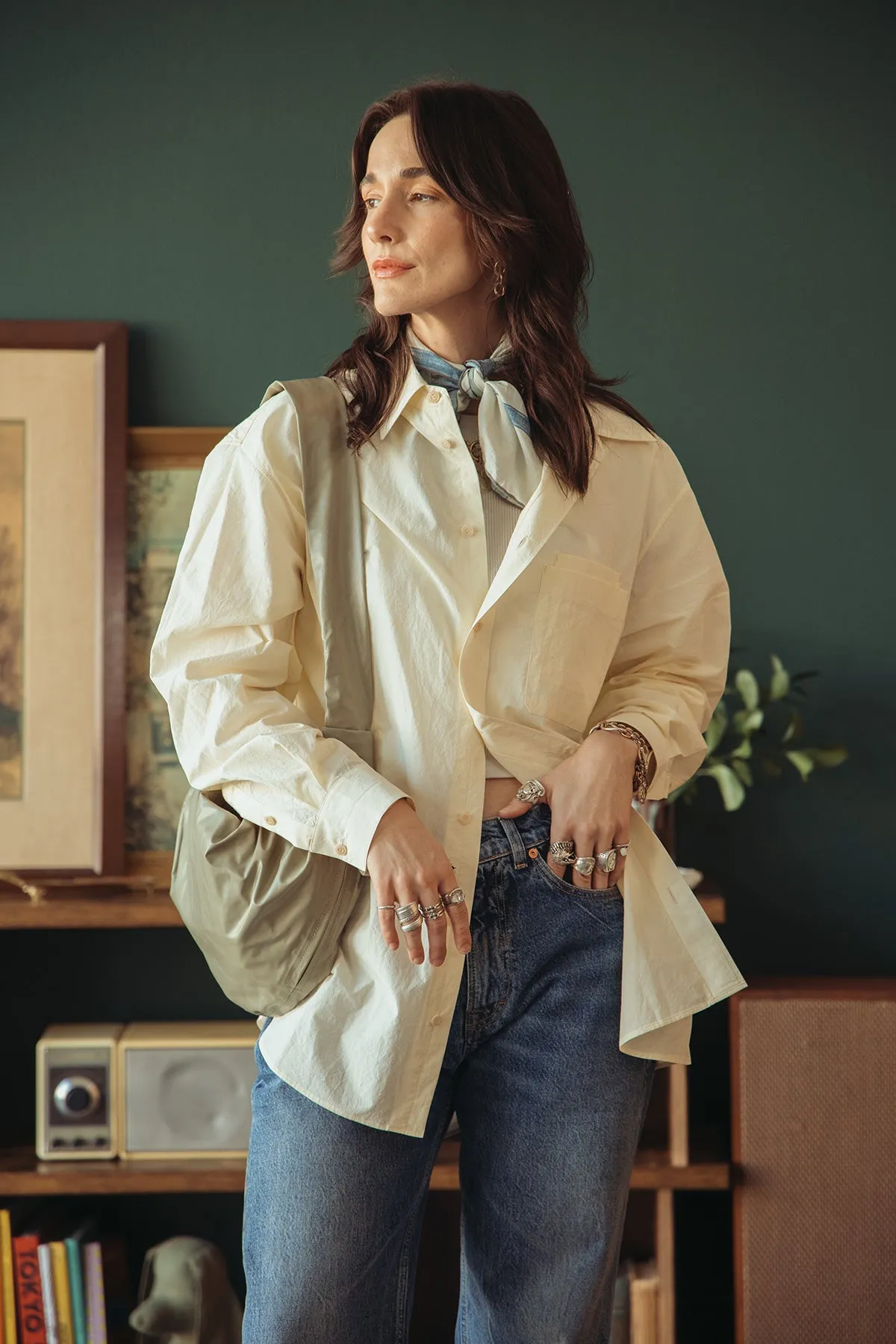 Double Pocket Shirt - Almond Milk