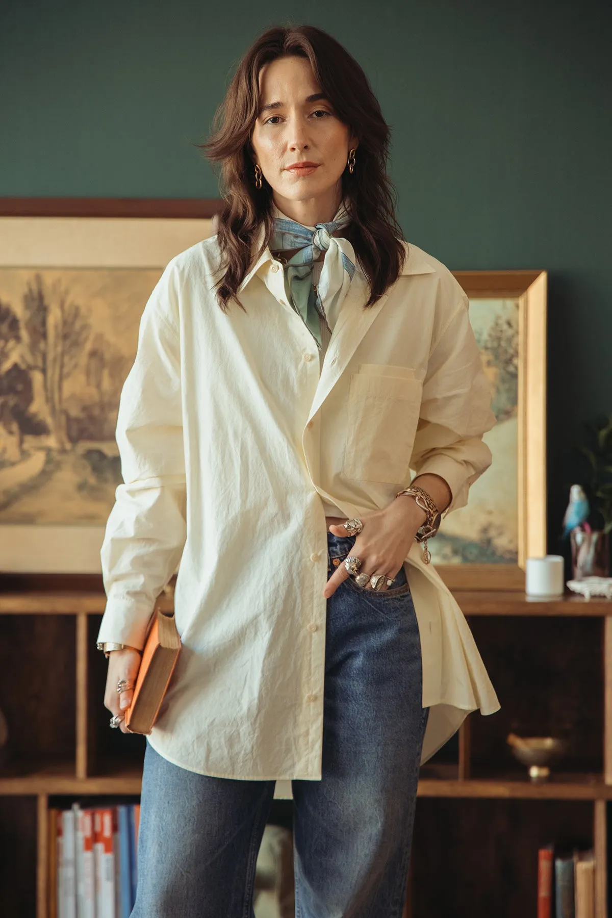 Double Pocket Shirt - Almond Milk
