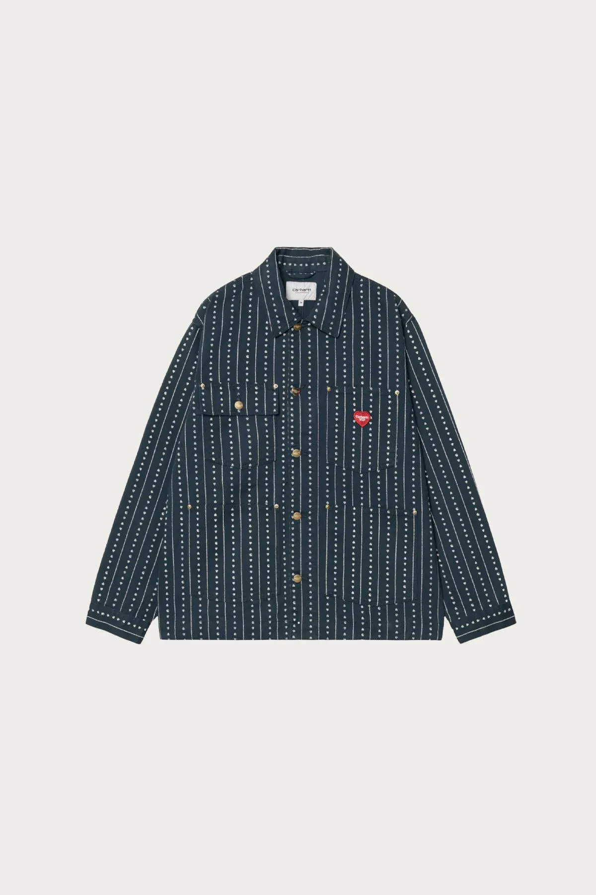 Drewe Chore Coat - Heart Pinstripe/Ink