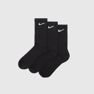 EVERYDAY PLUS CUSHIONED CREW SOCK (3-Pack) BLACK