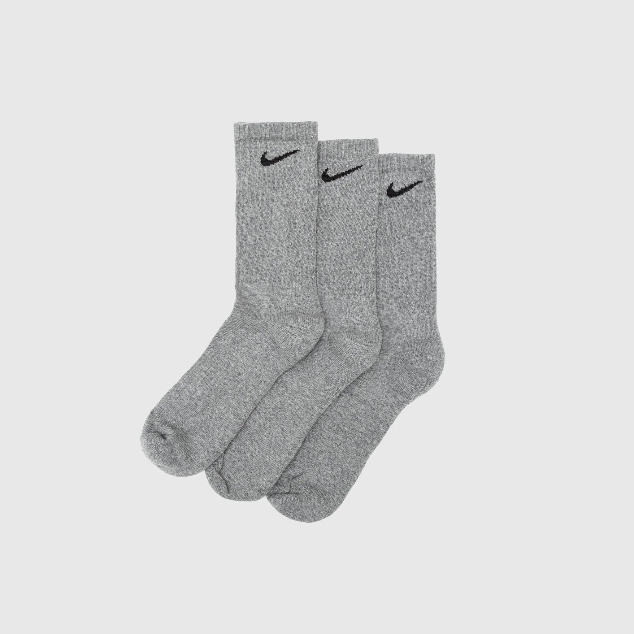 EVERYDAY PLUS CUSHIONED CREW SOCK (3-Pack) CARBON HEATHER