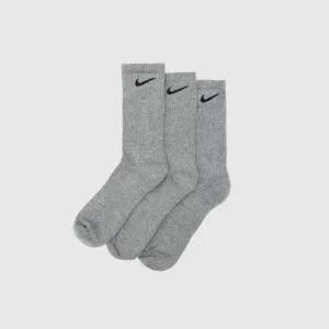 EVERYDAY PLUS CUSHIONED CREW SOCK (3-Pack) CARBON HEATHER