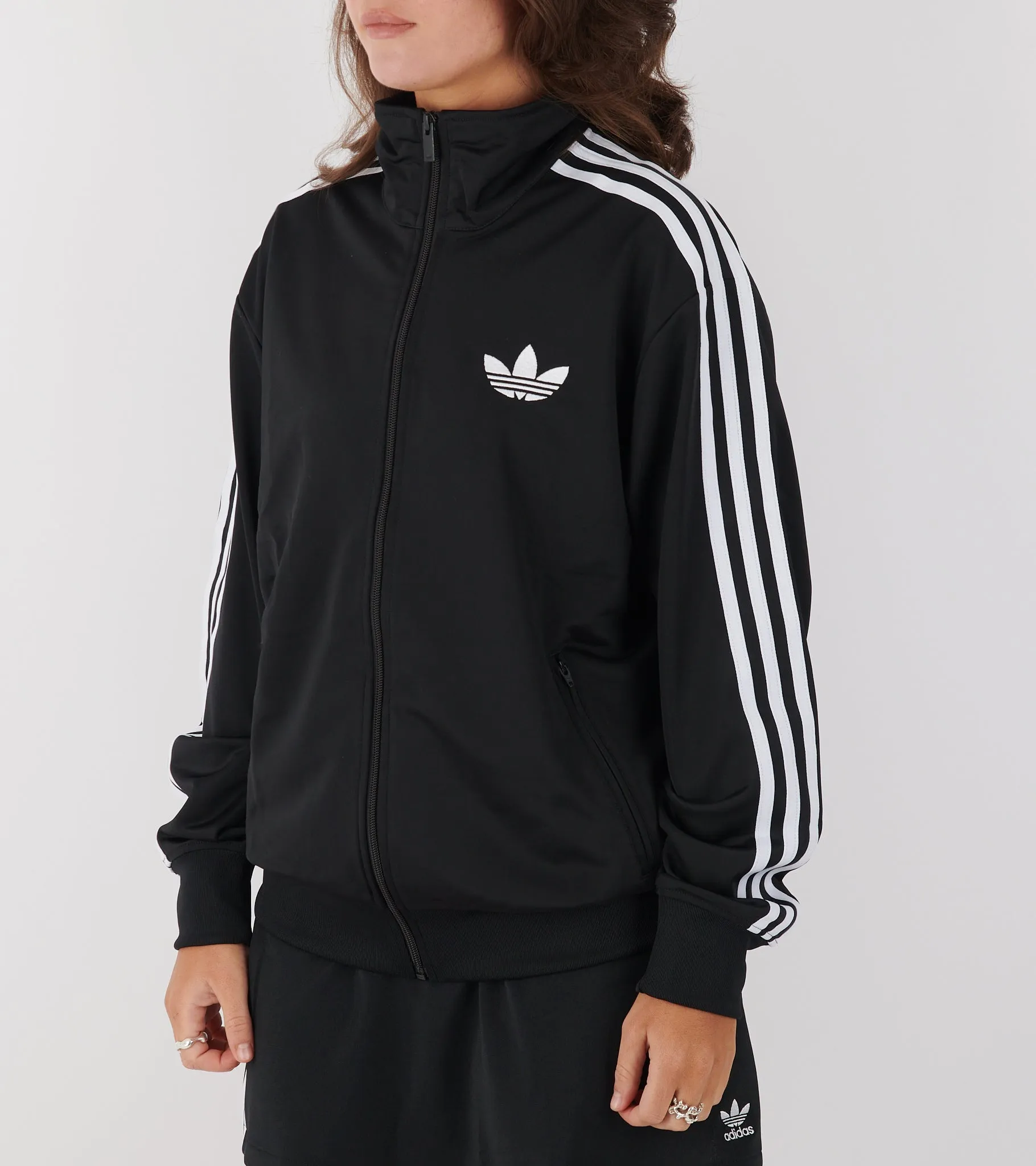 Firebird Track Top Black/White