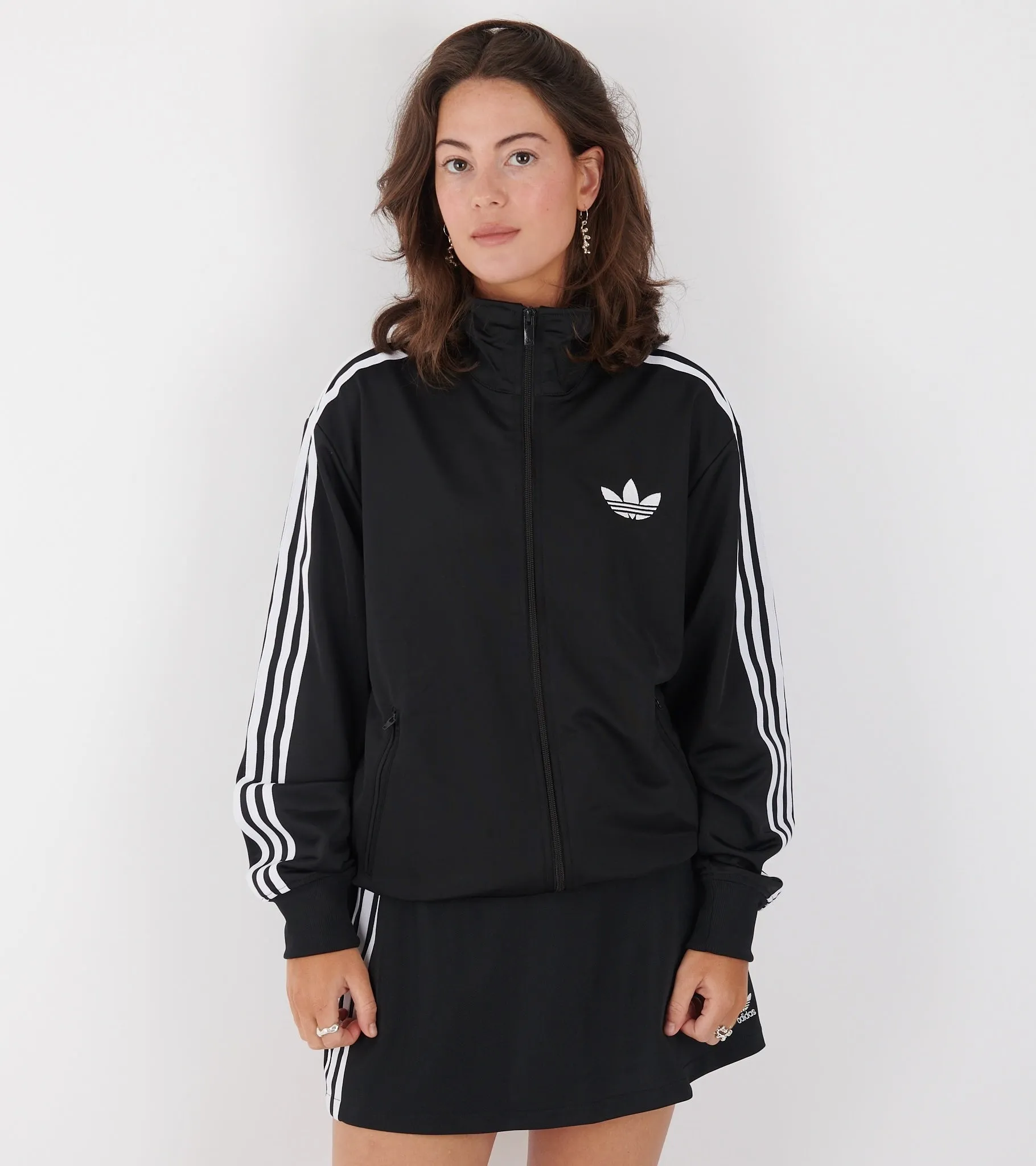 Firebird Track Top Black/White
