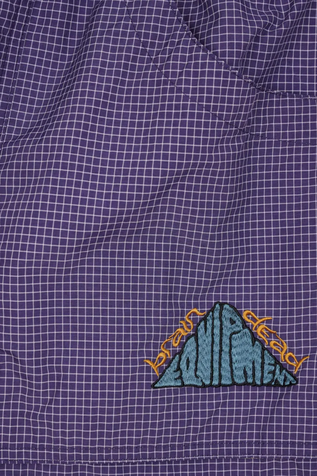 Gridded Ripstop Utility Short - Blueberry