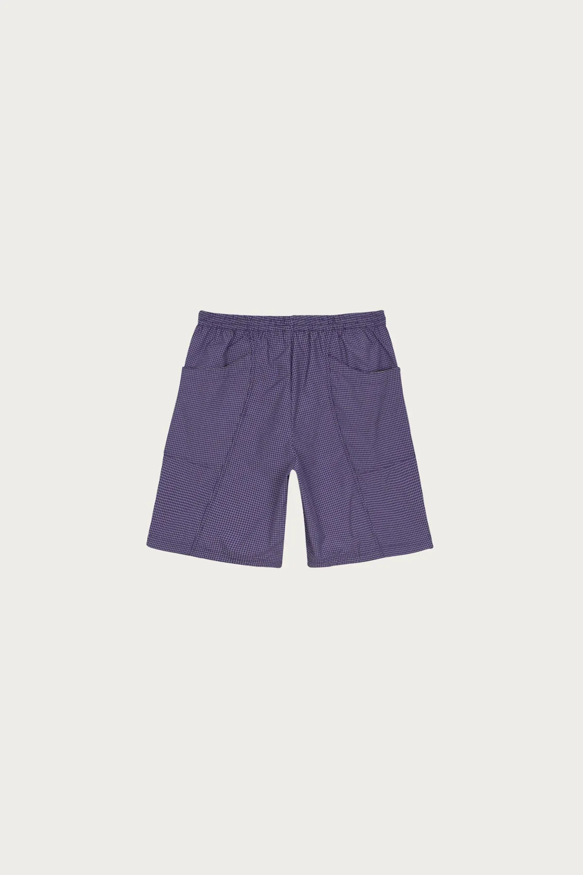 Gridded Ripstop Utility Short - Blueberry