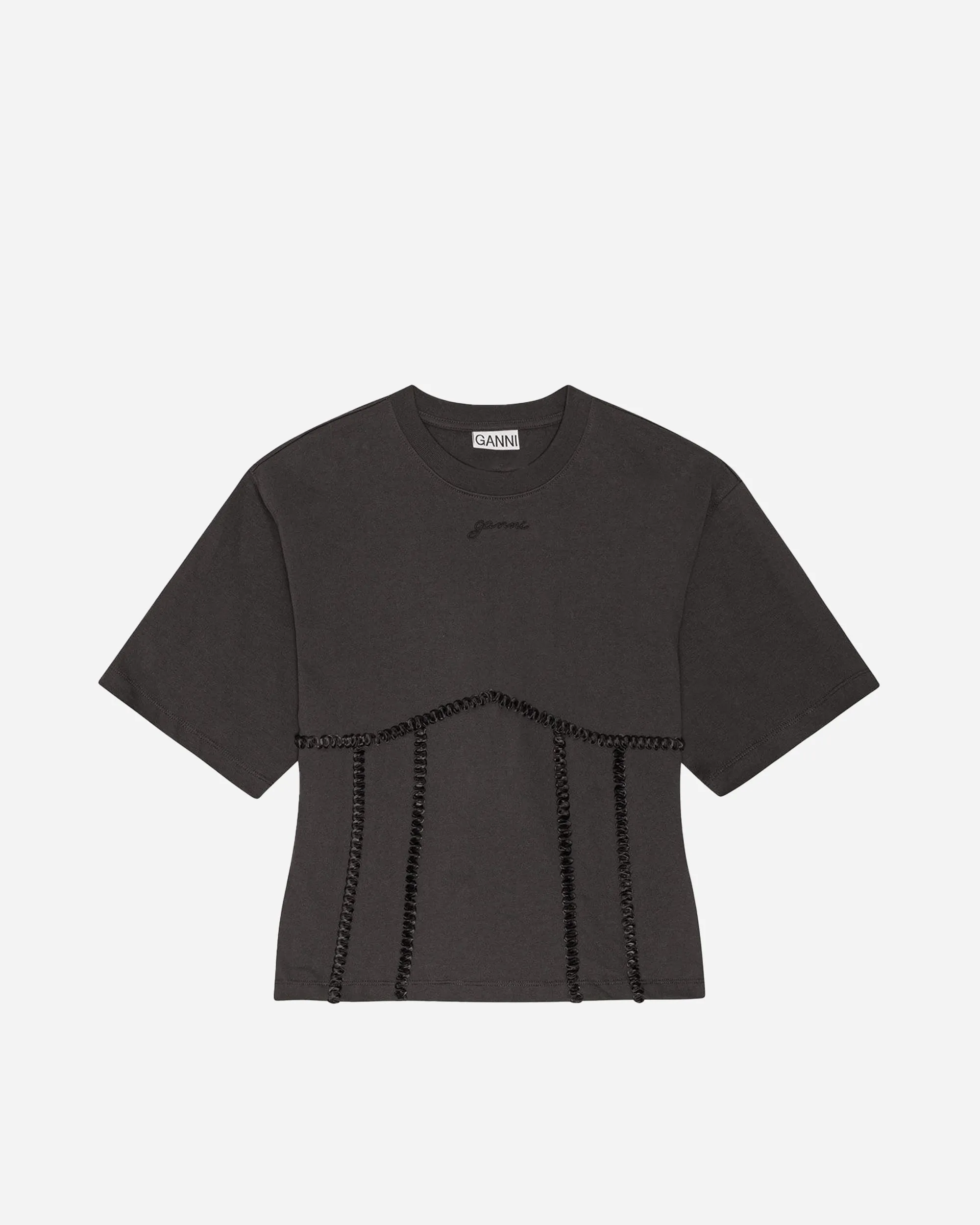 Heavy Cotton Tie Back Waisted T-shirt