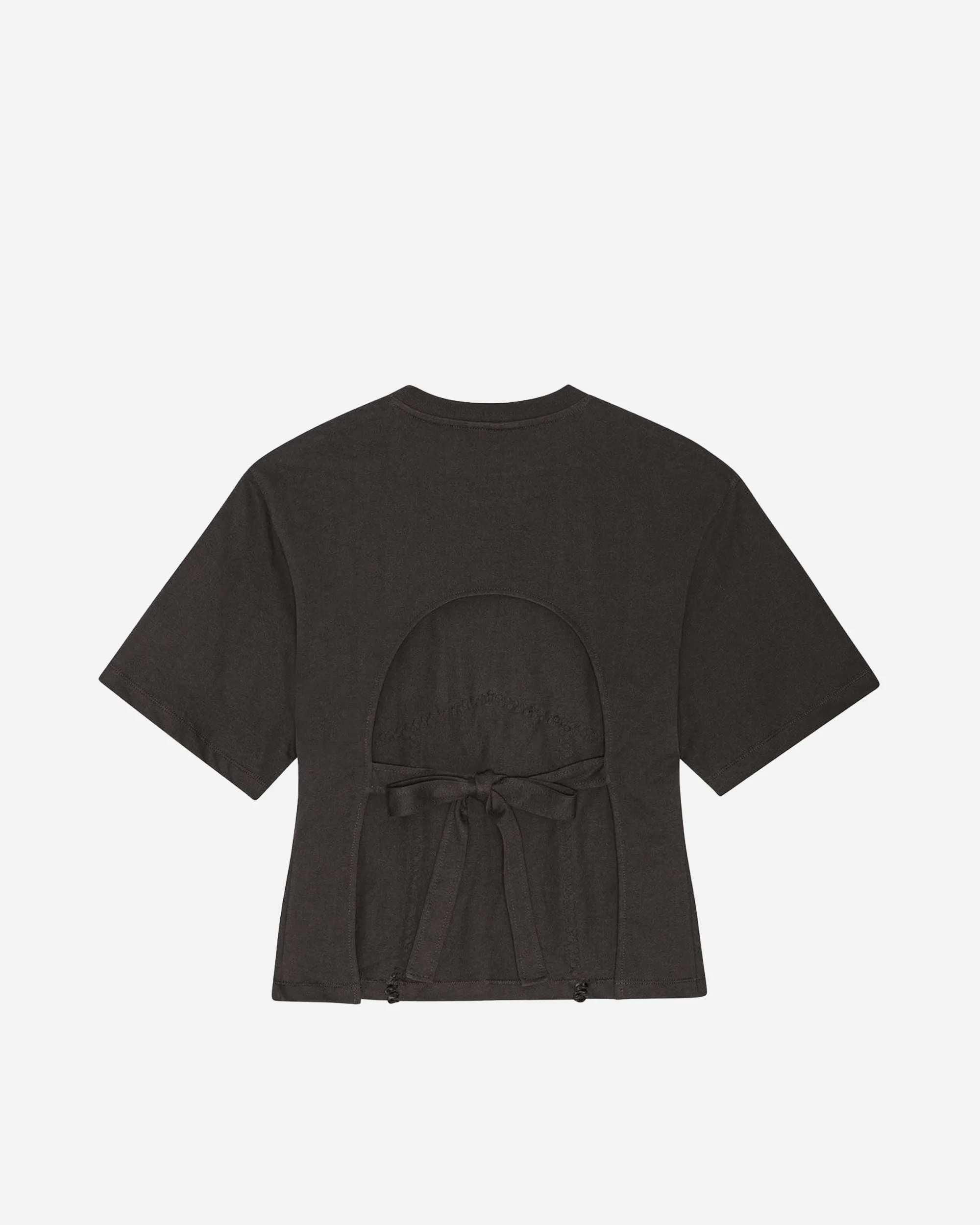 Heavy Cotton Tie Back Waisted T-shirt