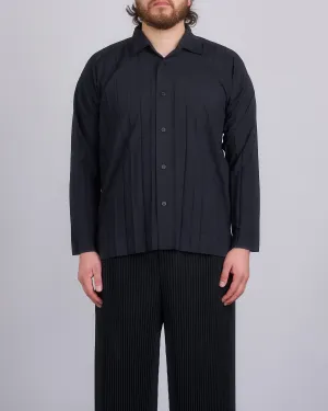 HOMME PLISS ISSEY MIYAKE November Edge Button Shirt Black
