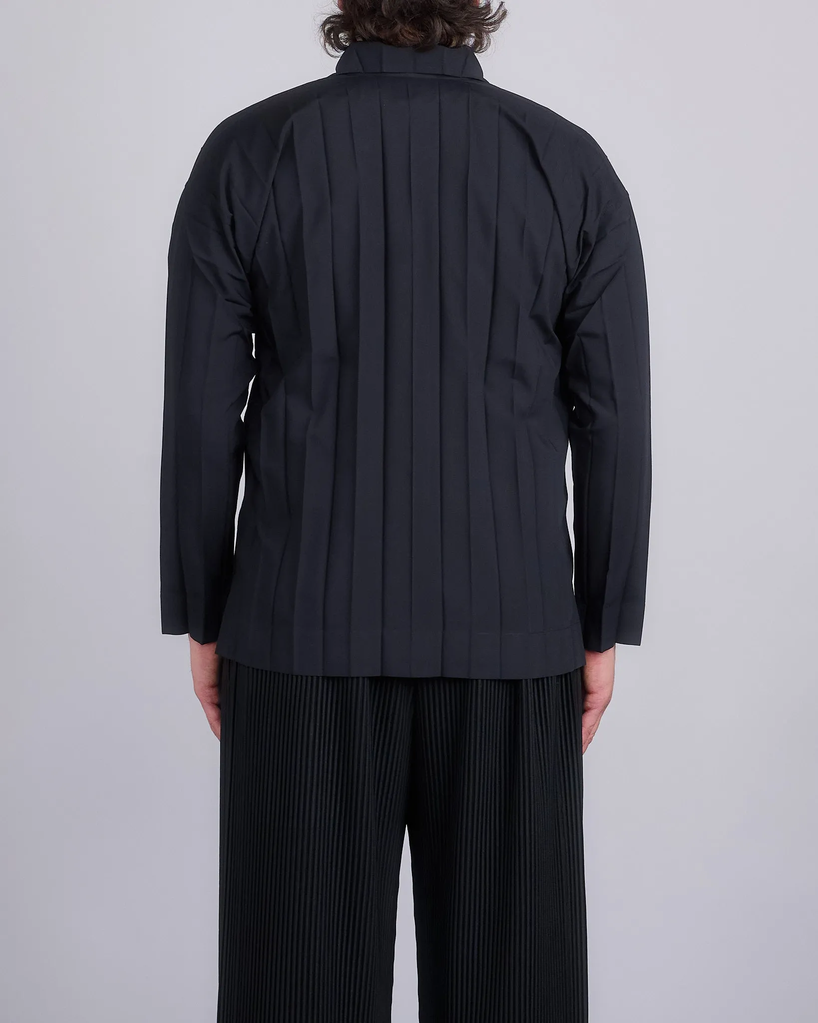 HOMME PLISS ISSEY MIYAKE November Edge Button Shirt Black