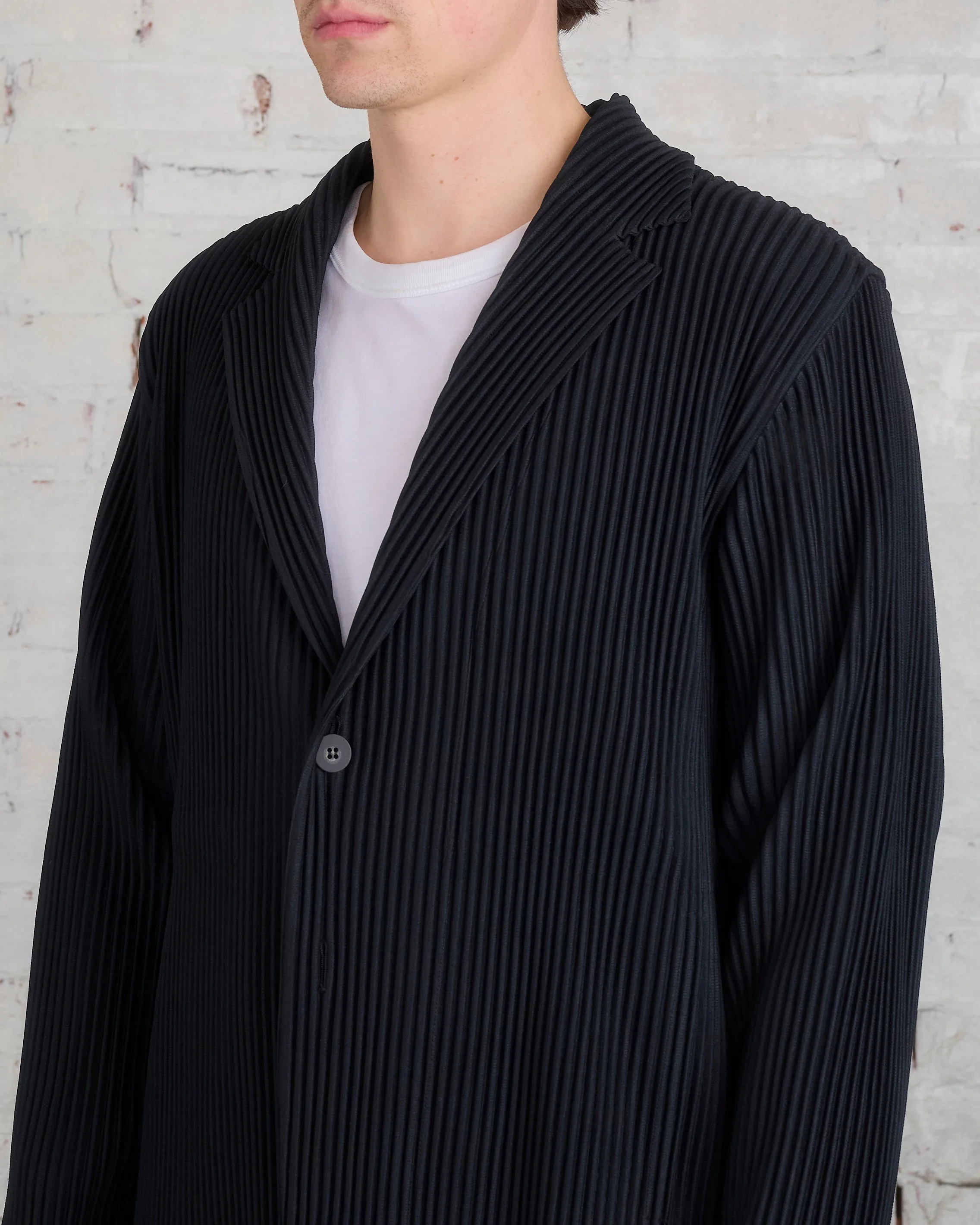 Issey Miyake Homme Plisse Basics Blazer Black