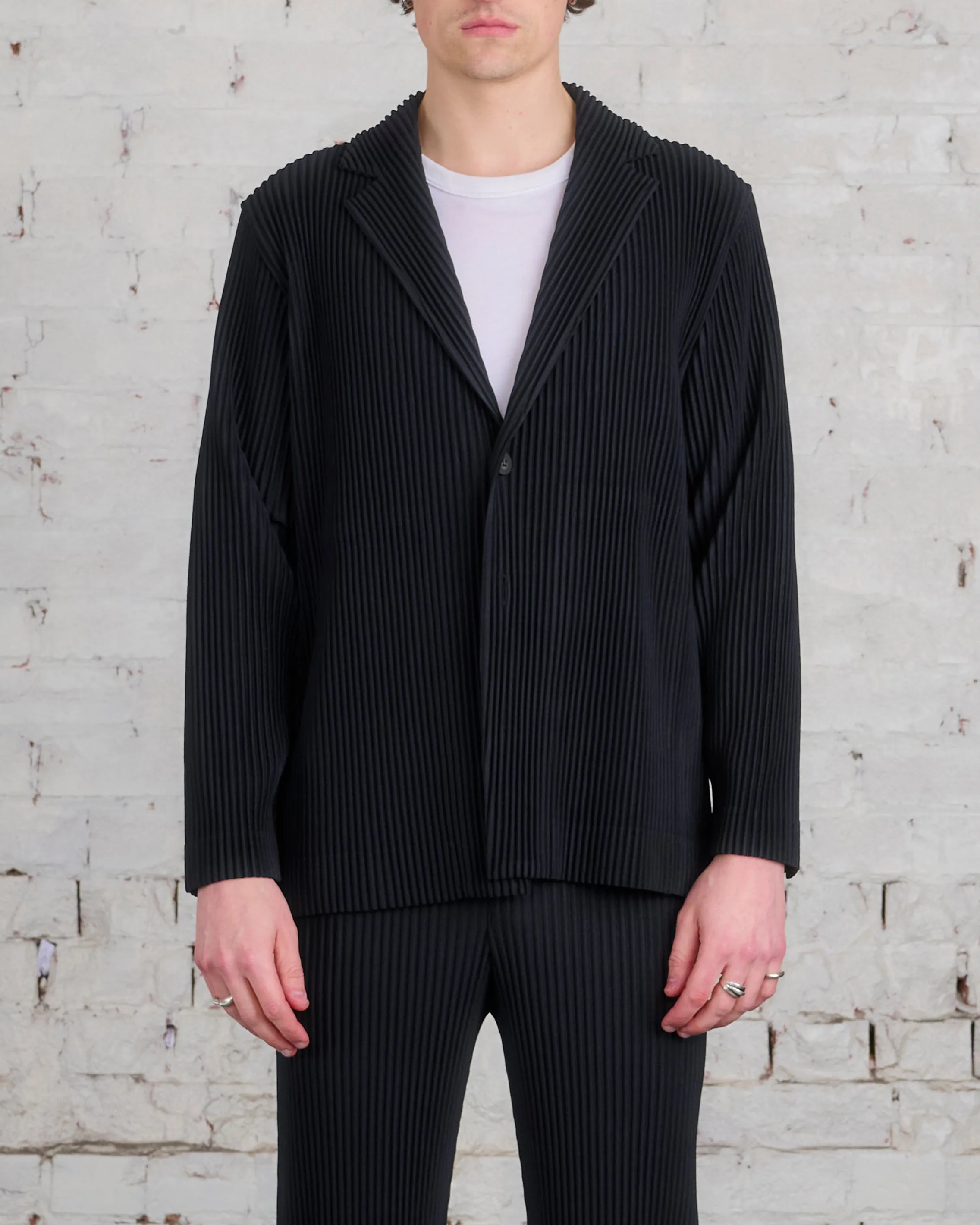 Issey Miyake Homme Plisse Basics Blazer Black
