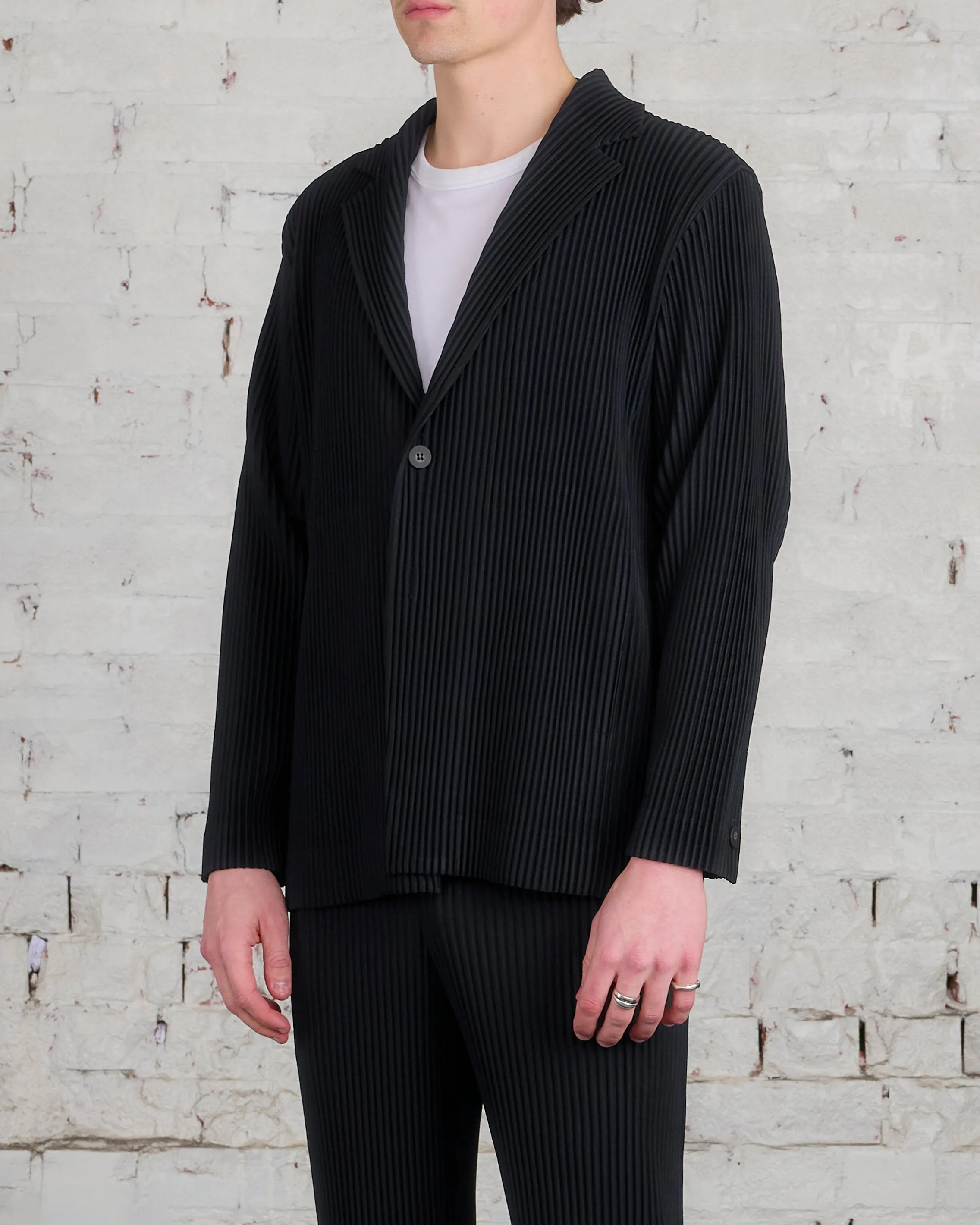 Issey Miyake Homme Plisse Basics Blazer Black