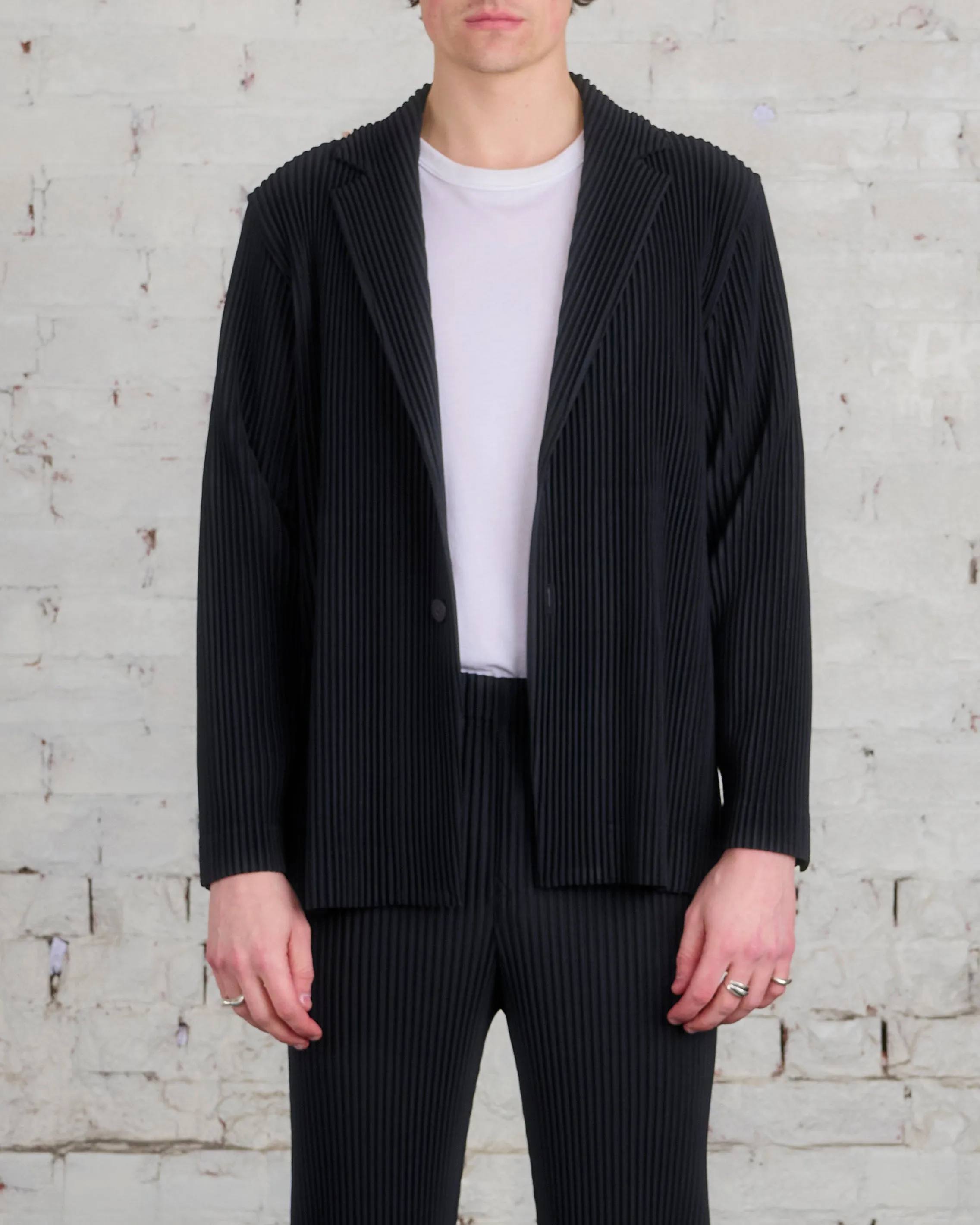 Issey Miyake Homme Plisse Basics Blazer Black