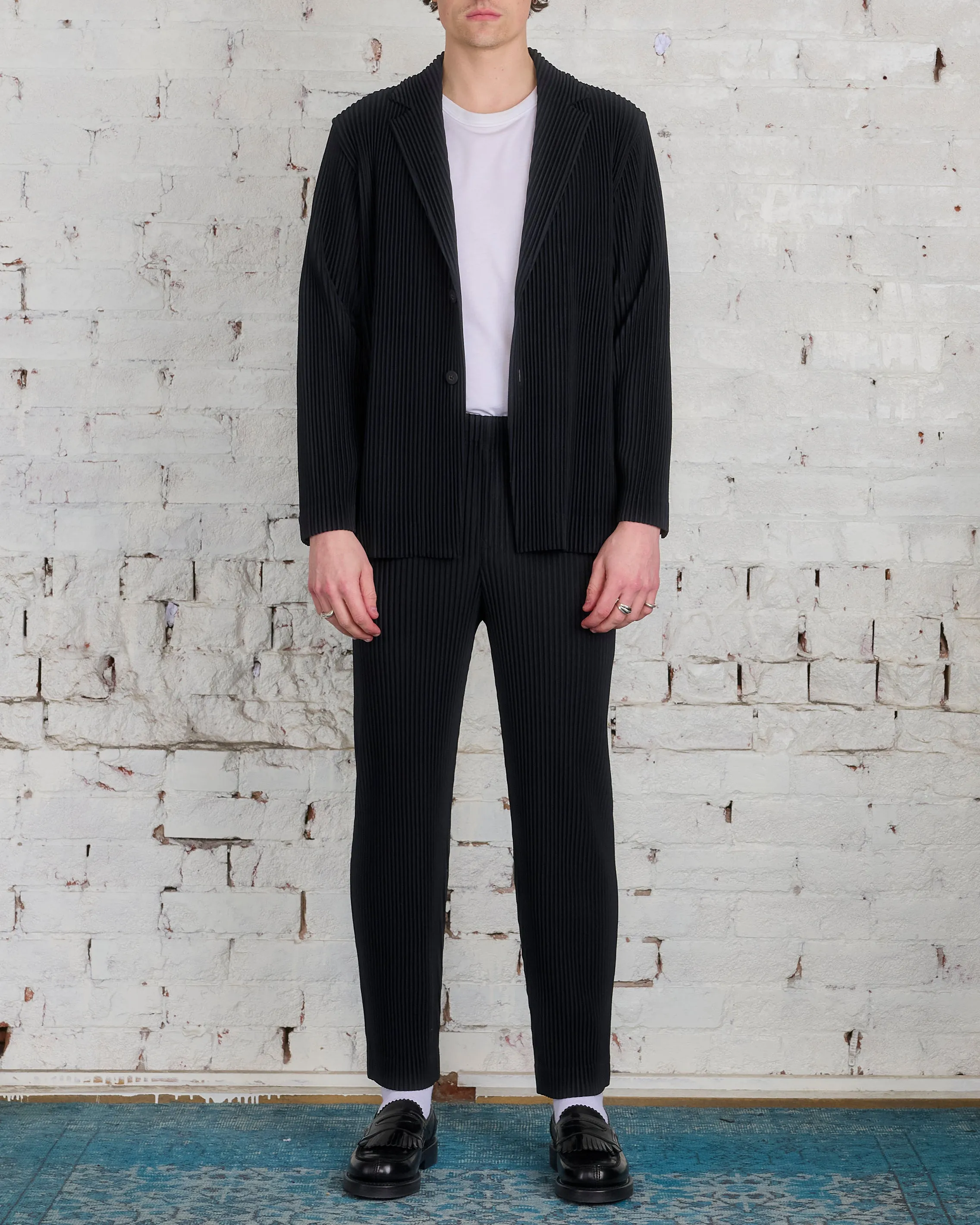 Issey Miyake Homme Plisse Basics Blazer Black