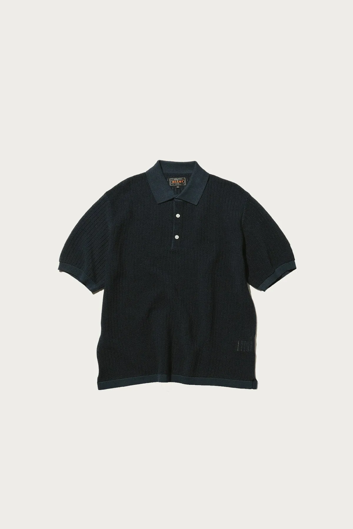 Knit Polo WASHI 2 Tone - Navy