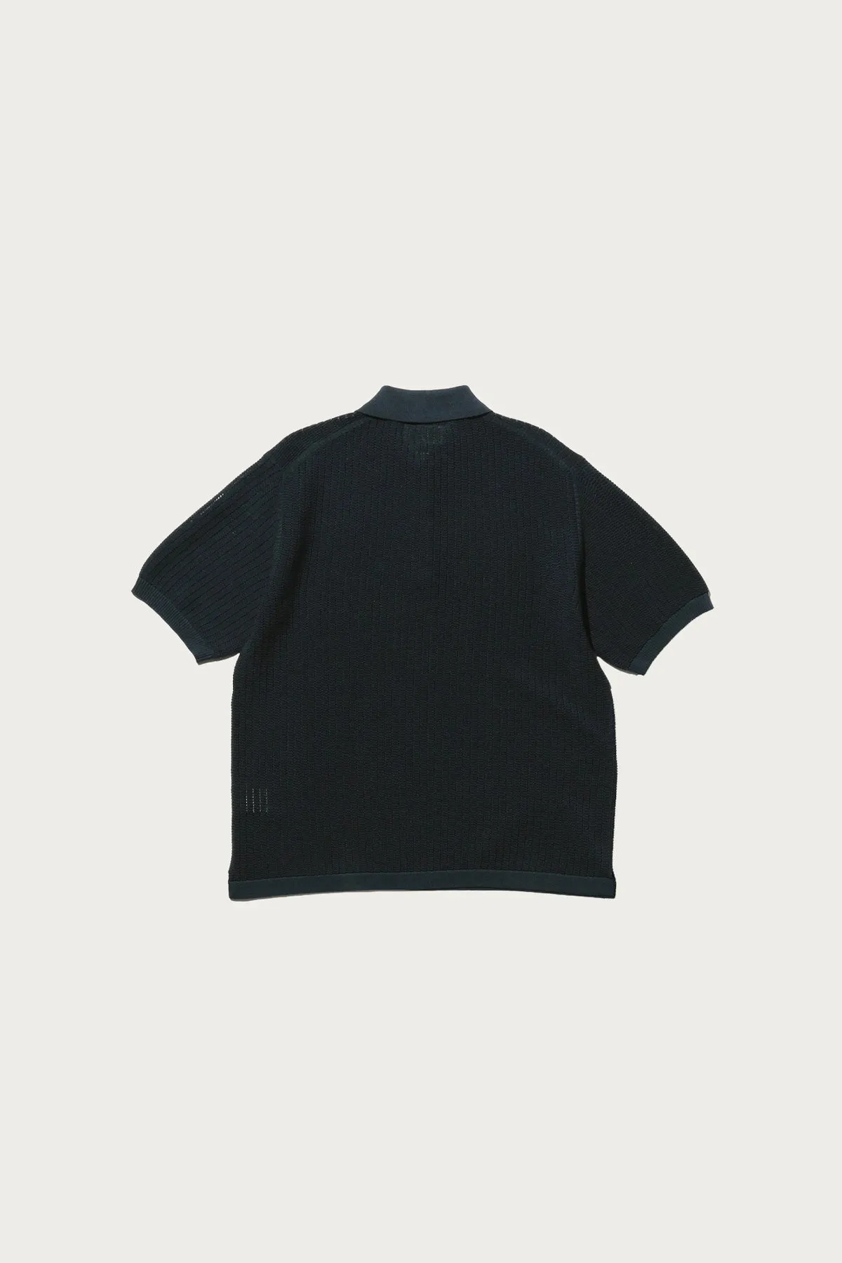 Knit Polo WASHI 2 Tone - Navy