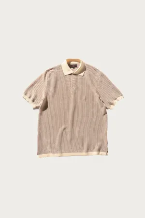 Knit Polo WASHI 2 Tone - Off White