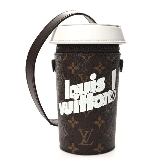 LOUIS VUITTON Monogram Calfskin Everyday LV Coffee Cup Pouch (Pre-owned)