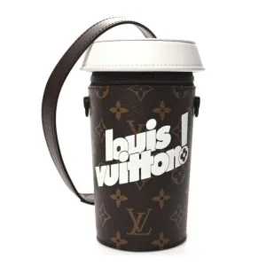 LOUIS VUITTON Monogram Calfskin Everyday LV Coffee Cup Pouch (Pre-owned)
