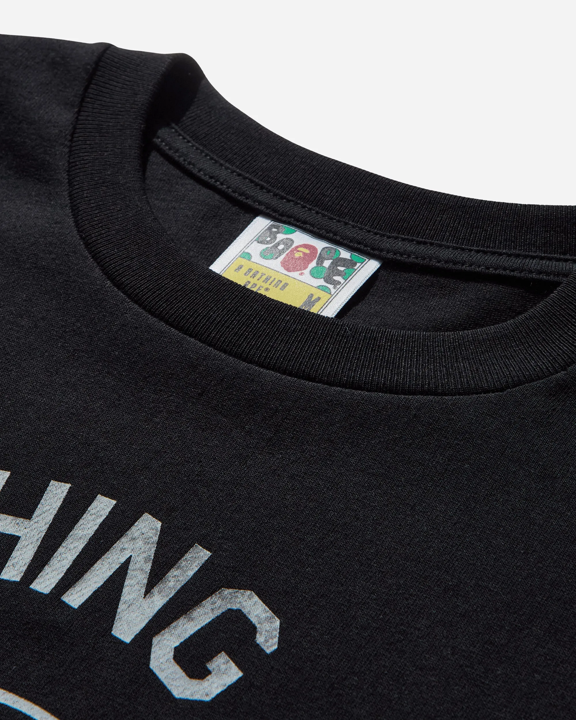 Men's High Tone Bleach General Made T-Shirt Black