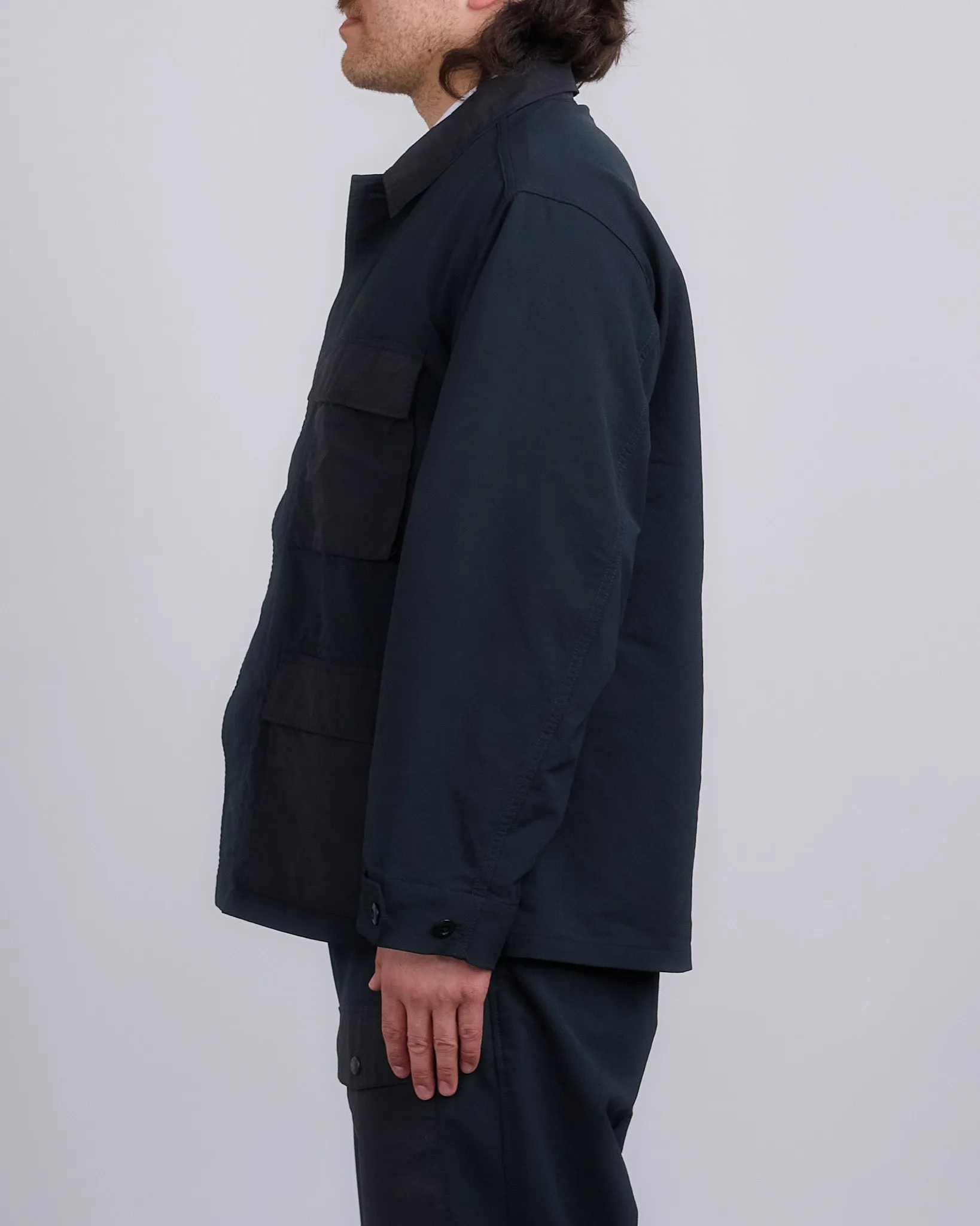 nanamica Alphadry Utility Cargo Jacket Black