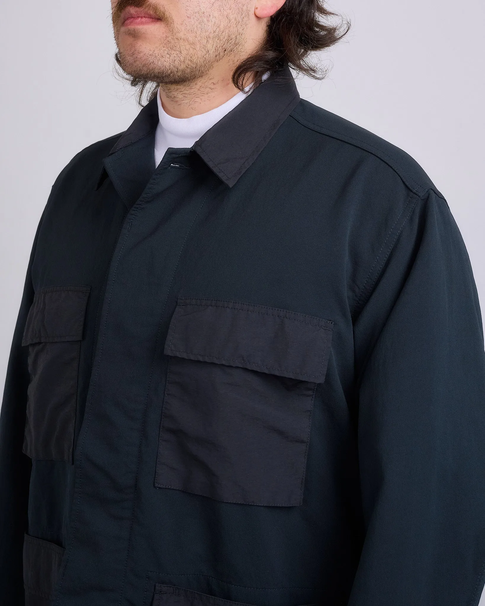 nanamica Alphadry Utility Cargo Jacket Black