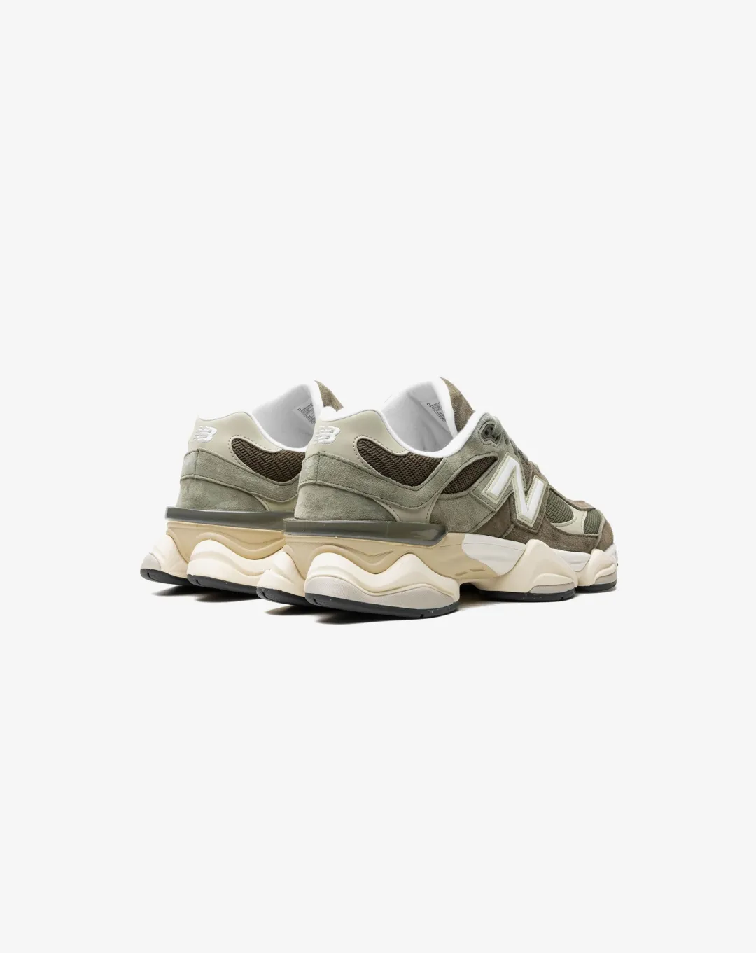 New Balance 9060 Dark Camo Olive Sandstone Sneakers