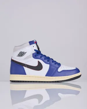 Nike Air Jordan 1 High OG Rare Air White Black-Neutral Grey-Deep Royal Blue DZ5485 100