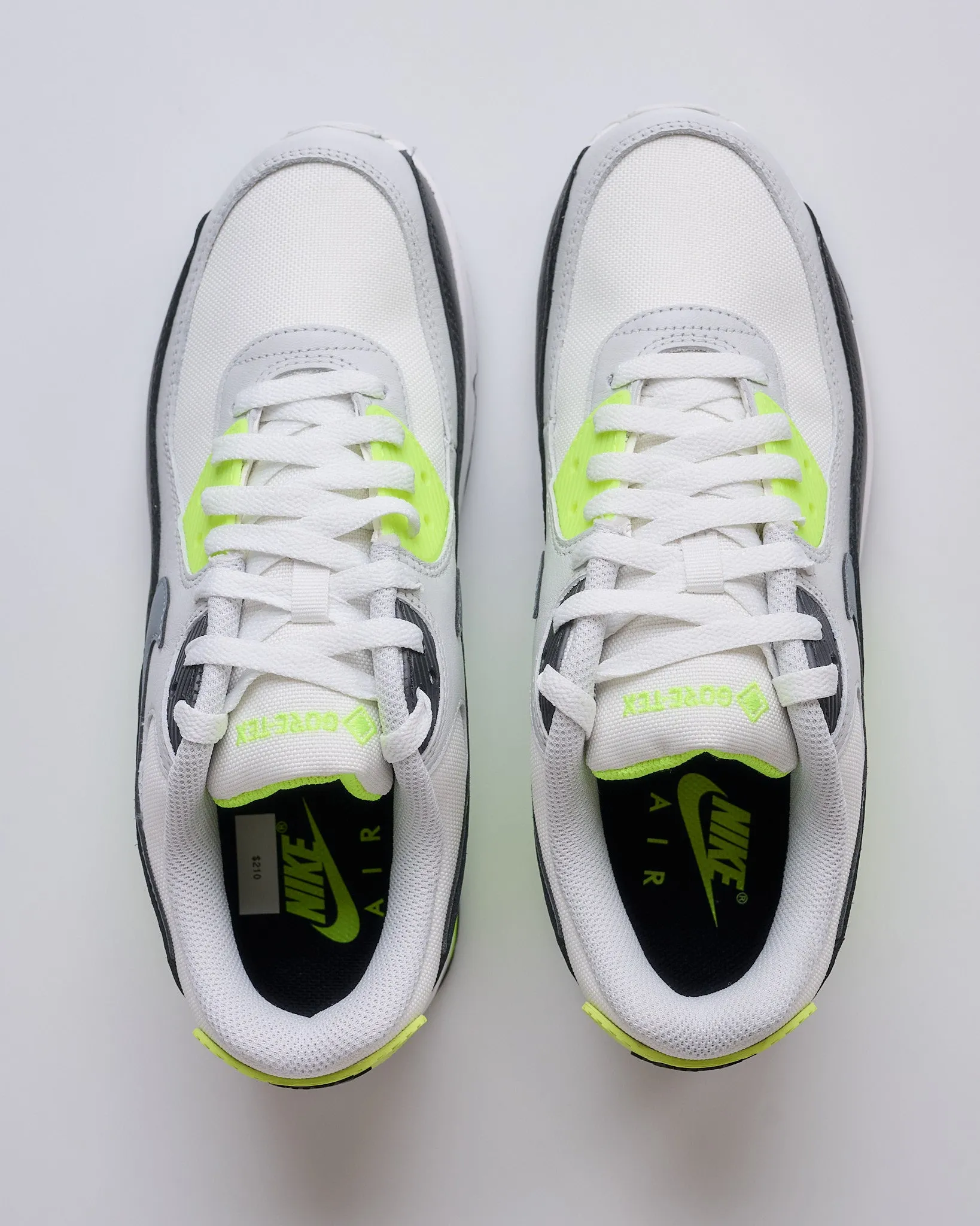 Nike Air Max 90 GORE-TEX Summit White Cool Grey-Volt-Black FD5810 102