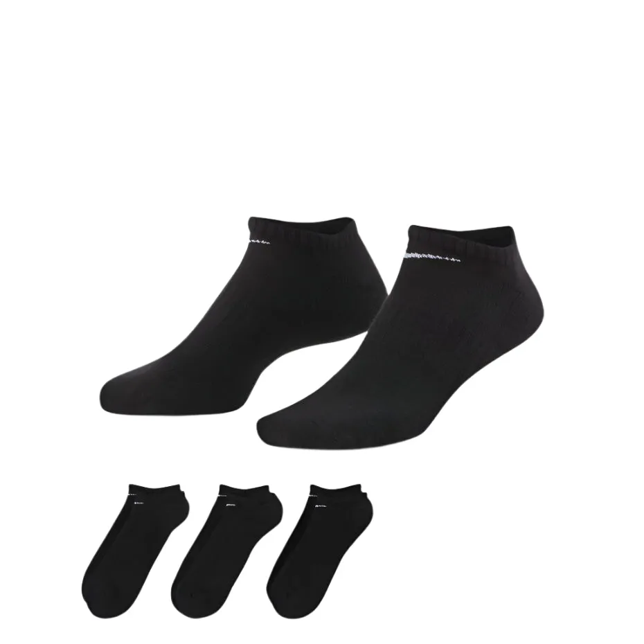 Nike Everyday Cushioned Training No-Show Socks Black (3 Pairs)