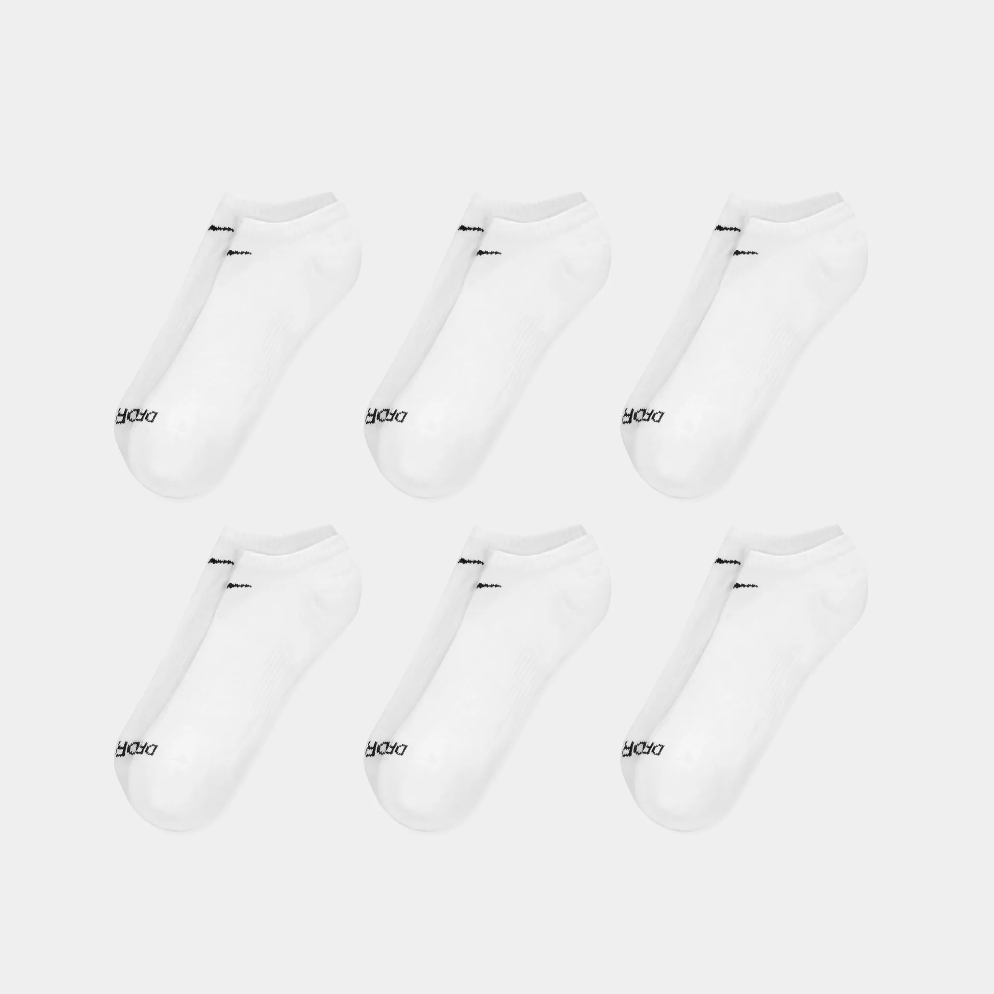 NIKE EVERYDAY PLUS CUSHIONED NO-SHOW SOCK 6-PACK - WHITE