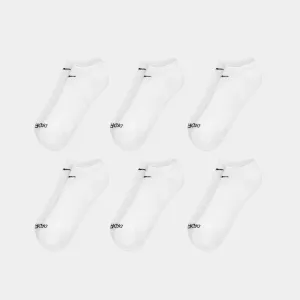 NIKE EVERYDAY PLUS CUSHIONED NO-SHOW SOCK 6-PACK - WHITE