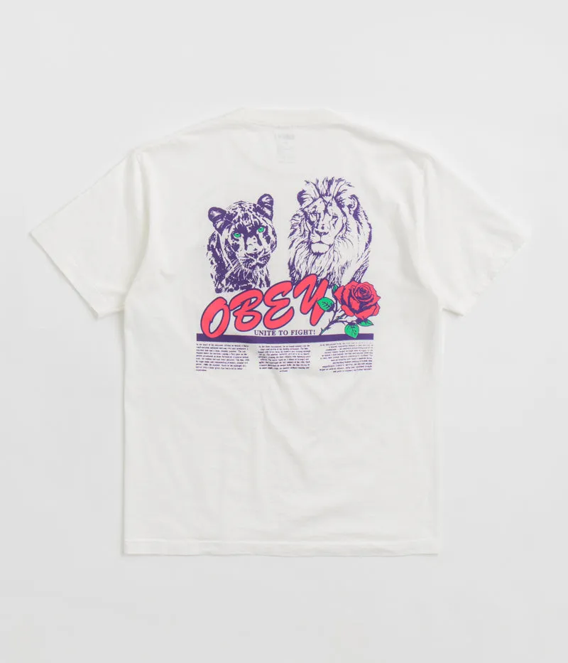 Obey Unite & Fight T-Shirt - Pigment Vintage White