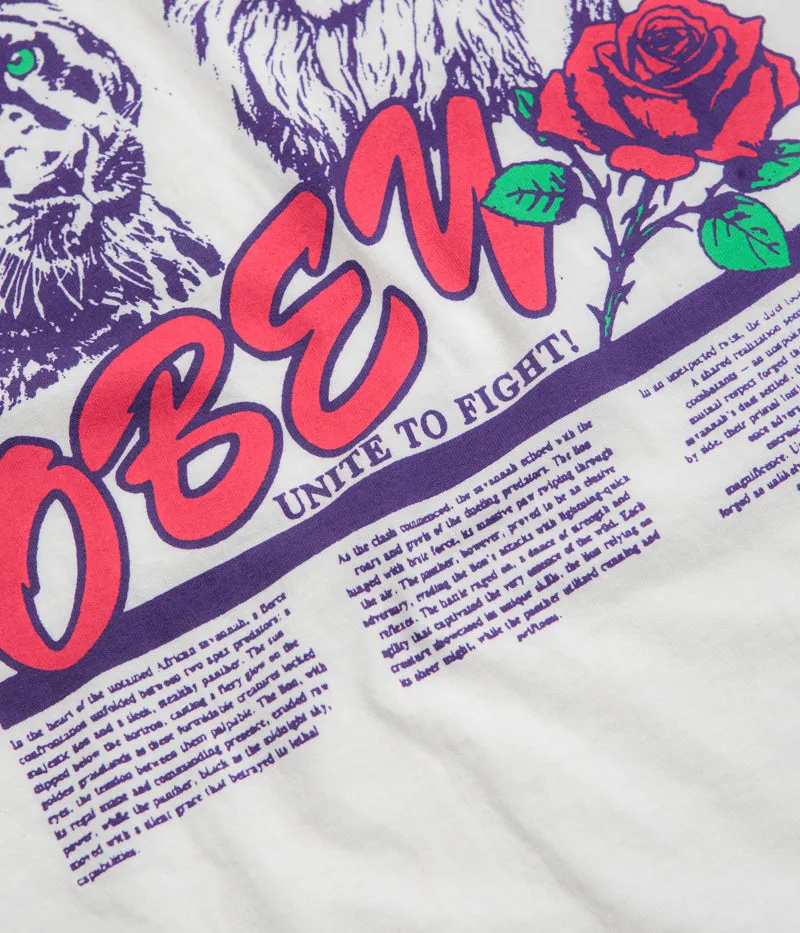 Obey Unite & Fight T-Shirt - Pigment Vintage White