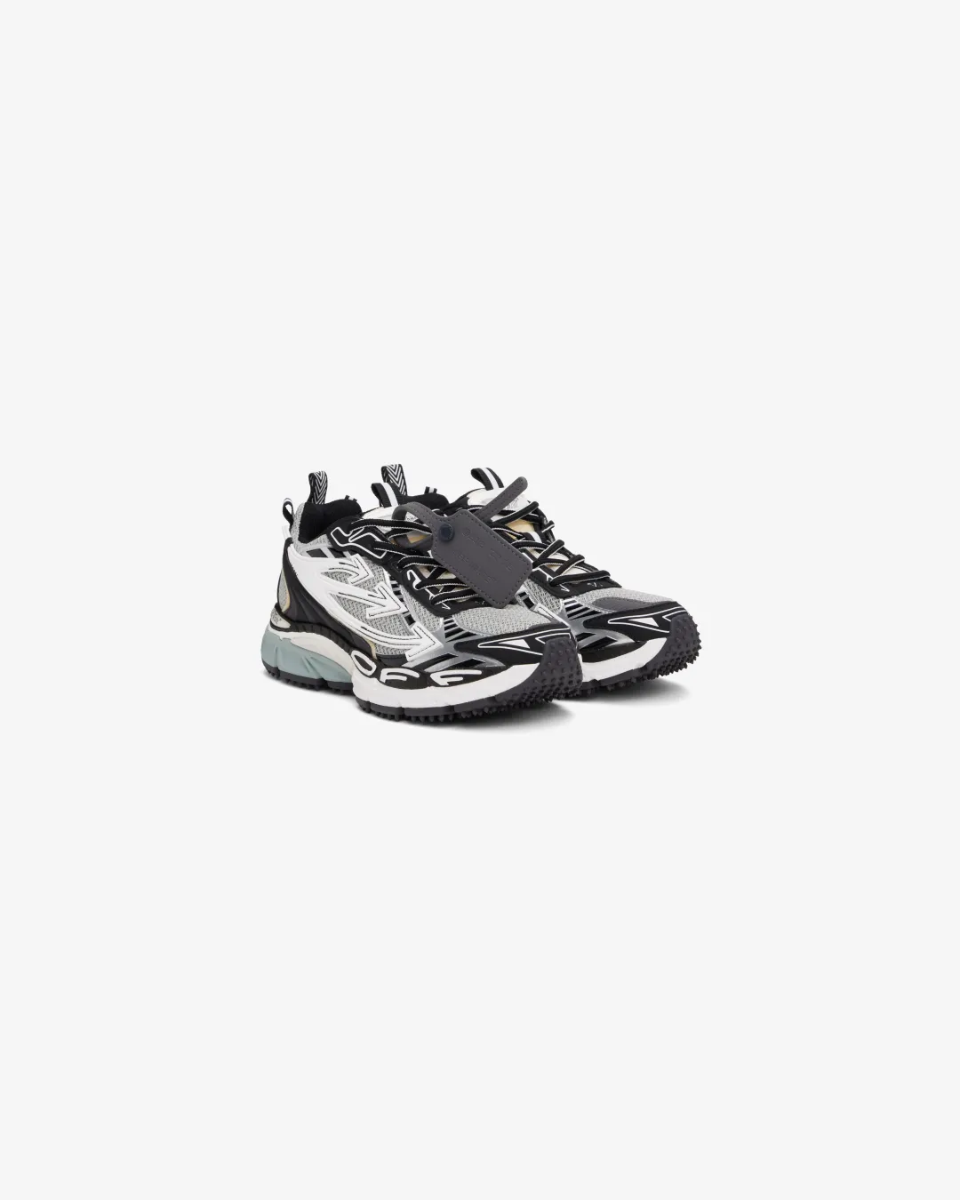 Off-White Virgil Abloh Sneaker 'Be Right Back - Silver/Black' Sneakers
