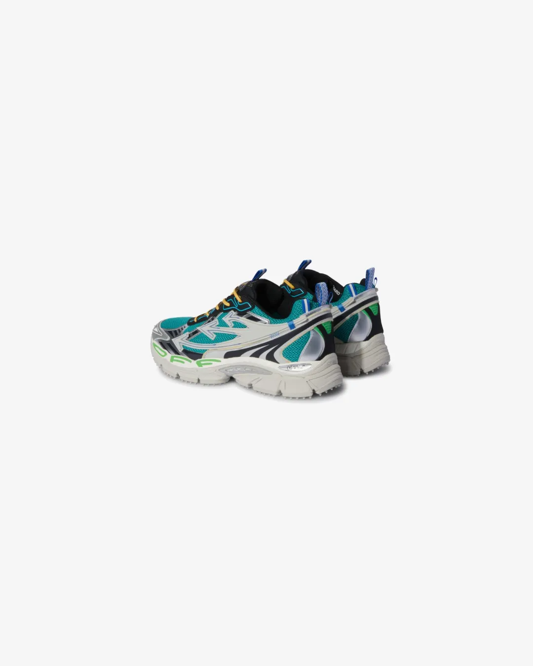 Off-White Virgil Abloh Sneaker 'Be Right Back - Silver/Green' Sneakers
